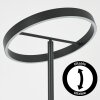 Melak floor lamp, Reading light LED black, 2-light sources