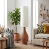 Nalek floor lamp brown, Wood like finish, 2-light sources