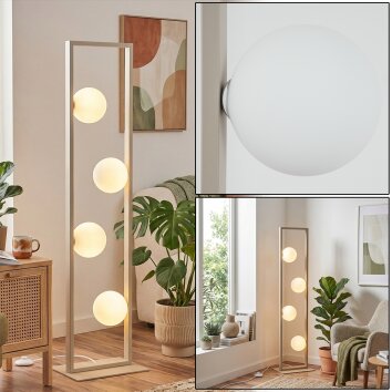 Zanin floor lamp LED sand-coloured, 4-light sources