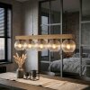 Koyoto hanging light, globe light, pendant light Ecru, black, 5-light sources