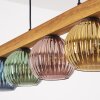 Koyoto hanging light, globe light, pendant light Ecru, black, 5-light sources