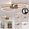 Koman ceiling light LED black, 1-light source
