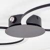 Koman ceiling light LED black, 1-light source