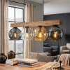 Ripoll hanging light, globe light, pendant light Ecru, black, 4-light sources