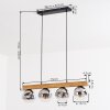 Ripoll hanging light, globe light, pendant light Ecru, black, 4-light sources