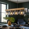 Koyoto hanging light, globe light, pendant light Ecru, black, 4-light sources
