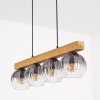 Koyoto hanging light, globe light, pendant light Ecru, black, 4-light sources