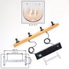 Koyoto hanging light, globe light, pendant light Ecru, black, 4-light sources