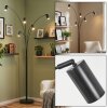 Javel floor lamp black, 5-light sources