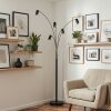 Javel floor lamp black, 5-light sources