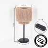 Rivan table lamp black, 1-light source