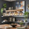 Ripoll hanging light, globe light, pendant light Ecru, black, 4-light sources