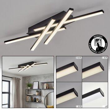 Velon ceiling light LED black, 1-light source