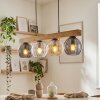 Koyoto hanging light, globe light, pendant light Ecru, black, 4-light sources