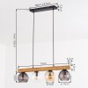 Koyoto hanging light, globe light, pendant light Ecru, black, 4-light sources