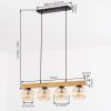 Koyoto hanging light, globe light, pendant light Ecru, black, 4-light sources