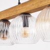 Koyoto hanging light, globe light, pendant light Ecru, black, 4-light sources
