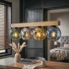 Ripoll hanging light, globe light, pendant light Ecru, black, 4-light sources