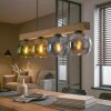 Koyoto hanging light, globe light, pendant light Ecru, black, 4-light sources