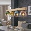 Koyoto hanging light, globe light, pendant light Ecru, black, 4-light sources