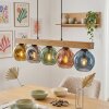 Ripoll hanging light, globe light, pendant light Ecru, black, 5-light sources
