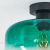 Boza ceiling light green, clear, 1-light source