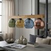 Koyoto hanging light, globe light, pendant light Ecru, black, 4-light sources