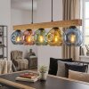 Ripoll hanging light, globe light, pendant light Ecru, black, 5-light sources