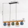 Ripoll hanging light, globe light, pendant light Ecru, black, 5-light sources