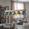 Koyoto hanging light, globe light, pendant light Ecru, black, 5-light sources