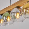 Koyoto hanging light, globe light, pendant light Ecru, black, 5-light sources