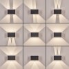 Tamarin outdoor wall light, Up & Down Light, wall light LED anthracite, 1-light source