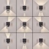 Almodofa outdoor wall light, Up & Down Light, wall light LED anthracite, 1-light source, Motion sensor