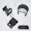 Almodofa outdoor wall light, Up & Down Light, wall light LED anthracite, 1-light source, Motion sensor