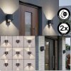Almodofa outdoor wall light, Up & Down Light, wall light LED anthracite, 1-light source, Motion sensor