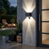 Almodofa outdoor wall light, Up & Down Light, wall light LED anthracite, 1-light source, Motion sensor