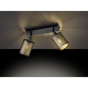 Globo lighting CHEVAL ceiling light, ceiling spotlight black, 2-light sources