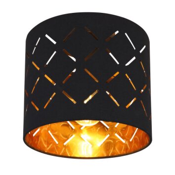 Globo CLARKE Ceiling Light black, 1-light source