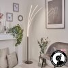 UTTORP Floor Lamp LED matt nickel, 3-light sources