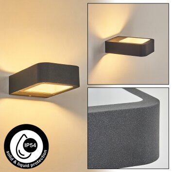 Faren outdoor wall light, Up & Down Light, wall light LED anthracite, 1-light source