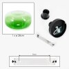 Modern ceiling light Boza with green-to-clear gradient glass shade for hallways and entryways