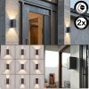 Hoods LED outdoor wall light, 2-pack up and down light beam, IP44 for patio