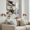 Lemak LED copper wall light set of 2, adjustable GU10 reading spotlight