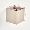 Badajoz up down wall light set of 2, cube G9 design in taupe