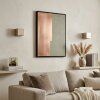 Modern square Up & Down wall light Badajoz, set of 2 in sand-coloured metal
