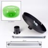 Boza green glass ceiling light, retro flush mount for dining room and hallway