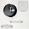 Gastor glass globe ceiling light, clear round shade, E27 retro ceiling lamp