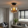 Globe Light Gastor with a round Retro amber glass shade, ø 25 cm, E27 socket