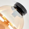 Globe Light Gastor with a round Retro amber glass shade, ø 25 cm, E27 socket