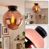 Gastor globe flush mount ceiling light, E27 retro light for living room, hallway